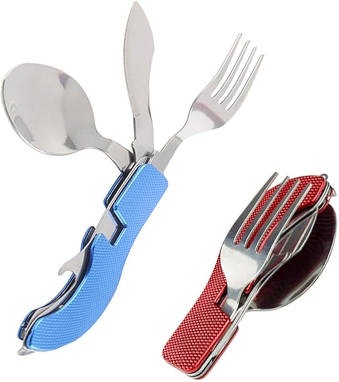 4-in-1 Portable Foldable Utensil Set
